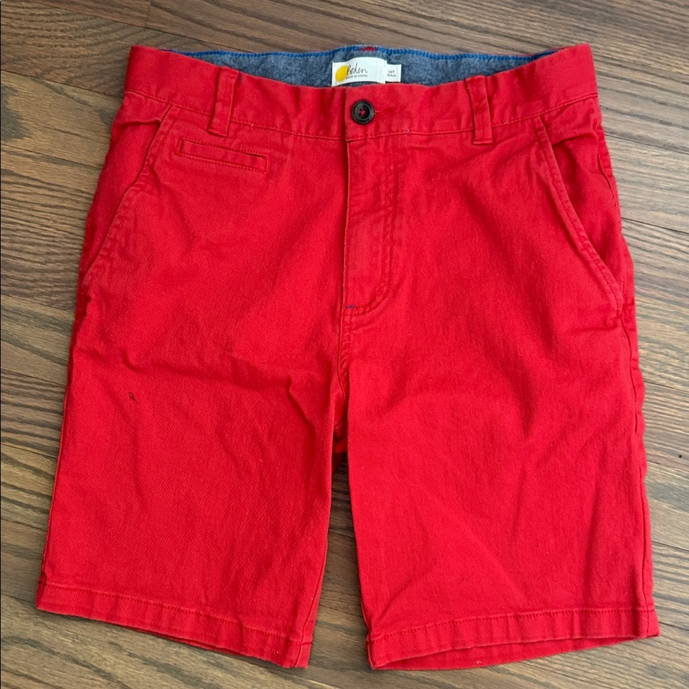 Boden Bright Red Kids Shorts